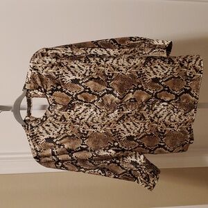2. Tops- Hazel snake print blouse